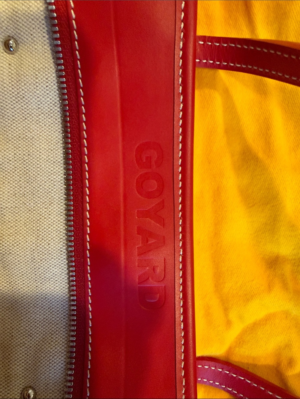 Goyard Red Marquises Tote - Picture 8 of 9